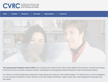 Tablet Screenshot of cvrc.brownmedicine.org